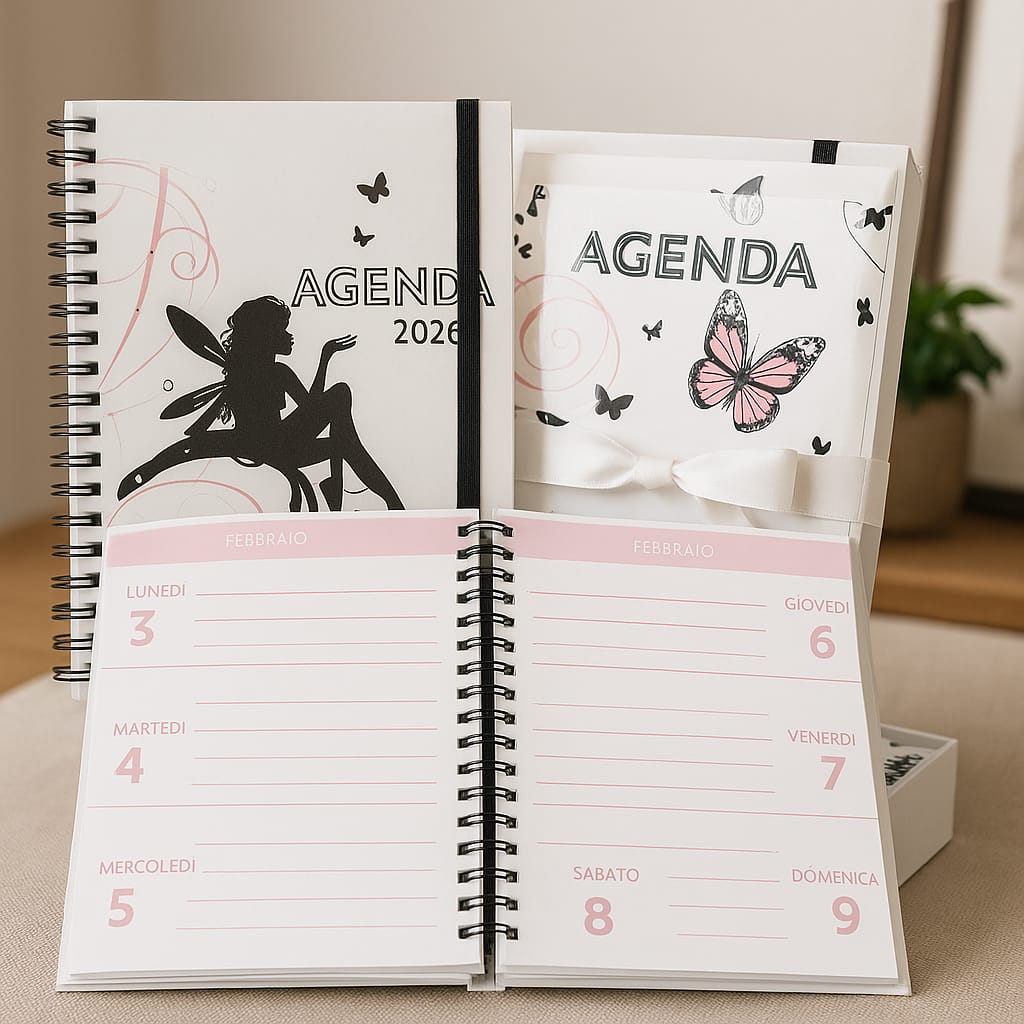 Agenda 2026 Personalizzata 340 pagine | Planner con Copertina su Misura – Crea la Tua