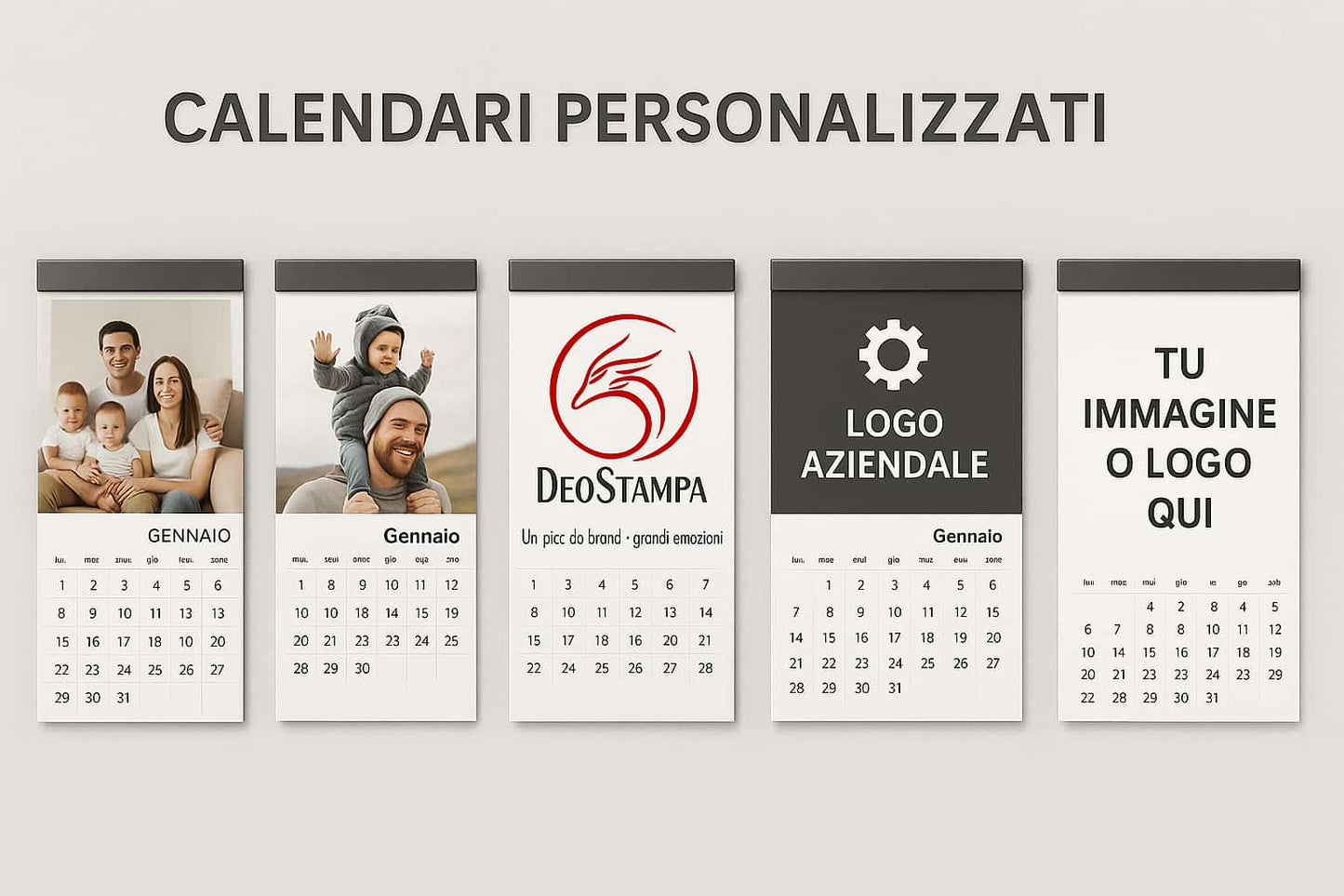 12 Calendari Magnetici 2026 Personalizzati – Ideali per Aziende, Pizzerie e Negozi