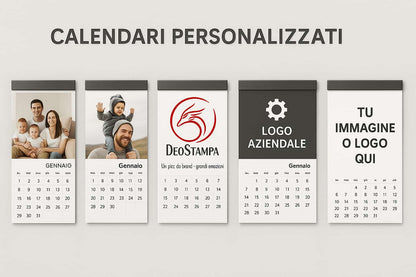 12 Calendari Magnetici 2026 Personalizzati – Ideali per Aziende, Pizzerie e Negozi