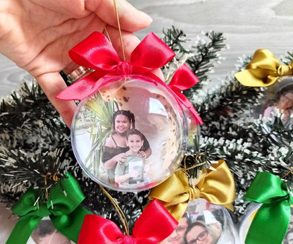 Set di 3 Palline di Natale Personalizzate con Foto – Magia sul Tuo Albero