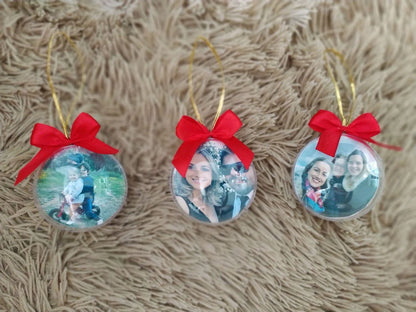 Set di 3 Palline di Natale Personalizzate con Foto – Magia sul Tuo Albero