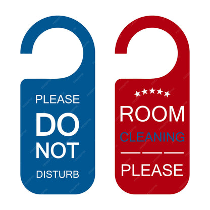Cartelli da Porta Personalizzati in Legno  “Non Disturbare” o “Pulire la Stanza” per Hotel e B&B
